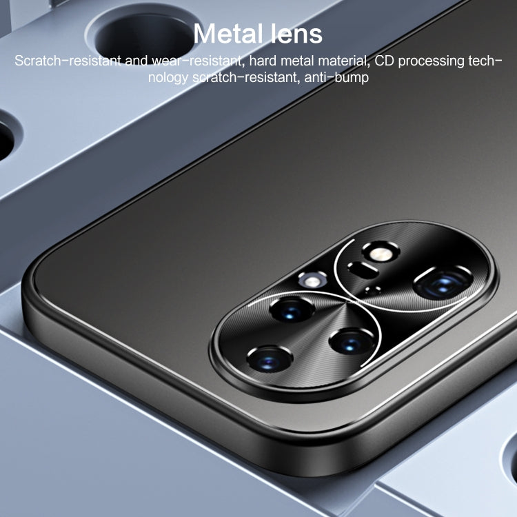 For Huawei P50 R-JUST RJ-61 Electroplating Frosted TPU + PC Phone Case(Blue) - free shipping - PMC TechLife - Order now!