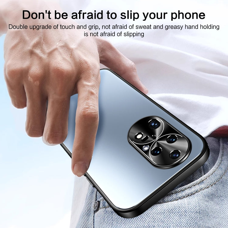 For Huawei P50 R-JUST RJ-61 Electroplating Frosted TPU + PC Phone Case(Blue) - free shipping - PMC TechLife - Order now!