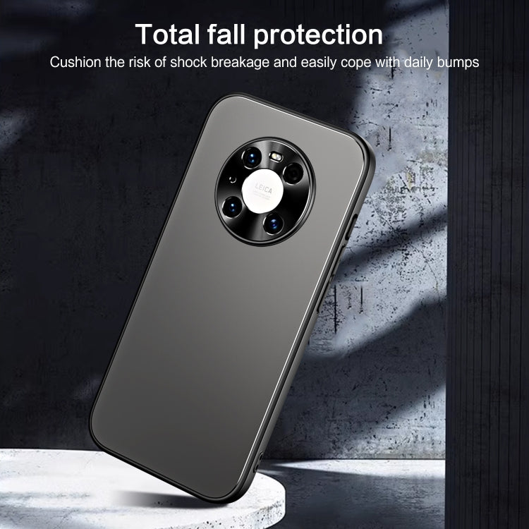 For Huawei Mate 40 R-JUST RJ-61 Electroplating Frosted TPU + PC Phone Case with Holder(Grey) - Huawei Cases by R-JUST | Online Shopping South Africa | PMC TechLife