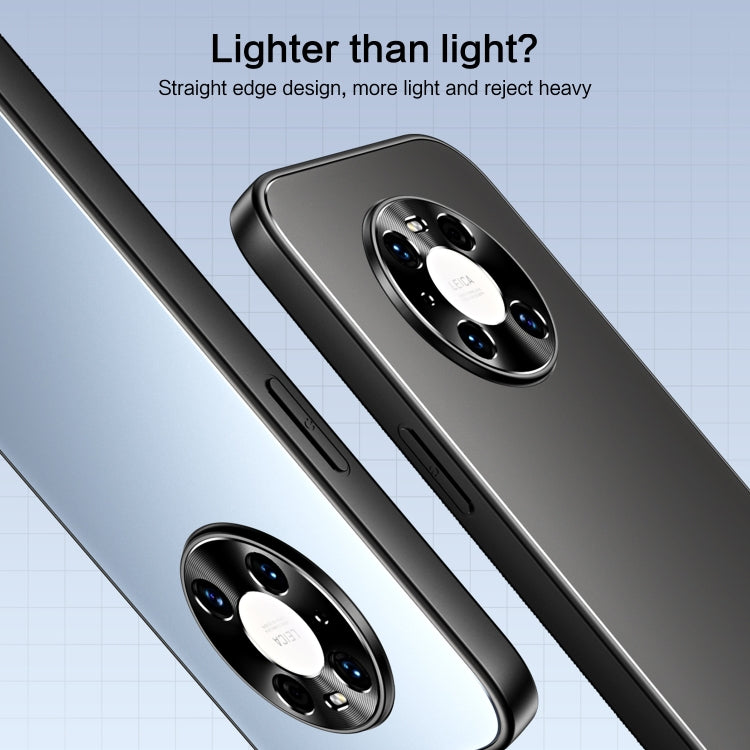 For Huawei Mate 40 R-JUST RJ-61 Electroplating Frosted TPU + PC Phone Case with Holder(Grey) - Huawei Cases by R-JUST | Online Shopping South Africa | PMC TechLife