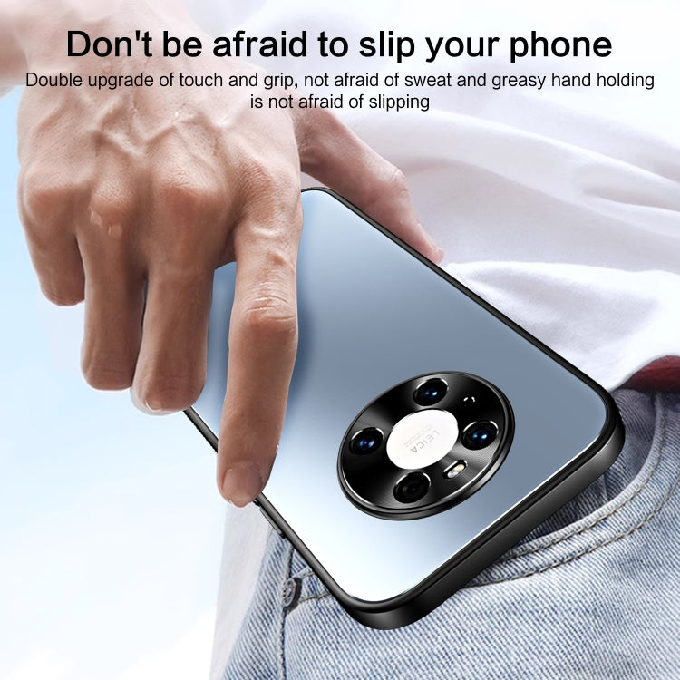For Huawei Mate 40 R-JUST RJ-61 Electroplating Frosted TPU + PC Phone Case with Holder(Grey) - Huawei Cases by R-JUST | Online Shopping South Africa | PMC TechLife
