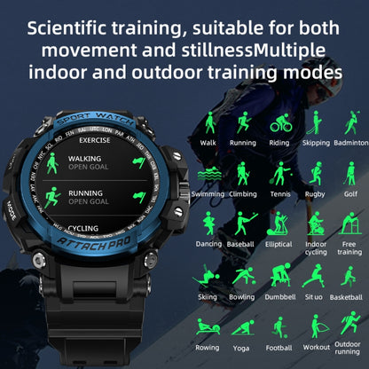 LOKMAT ATTACK Pro 1.32 inch BT5.1 Smart Sport Watch, Support Bluetooth Call / Sleep / Blood Oxygen / Heart Rate / Blood Pressure Health Monitor(Green) - Smart Watches by Lokmat | Online Shopping South Africa | PMC Jewellery | Buy Now Pay Later Mobicred