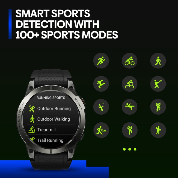 Zeblaze Stratos 3 Pro 1.43 inch AMOLED Screen Sports Smart Watch Support Bluethooth Call(Blue) - Smart Watches by Zeblaze | Online Shopping South Africa | PMC Jewellery