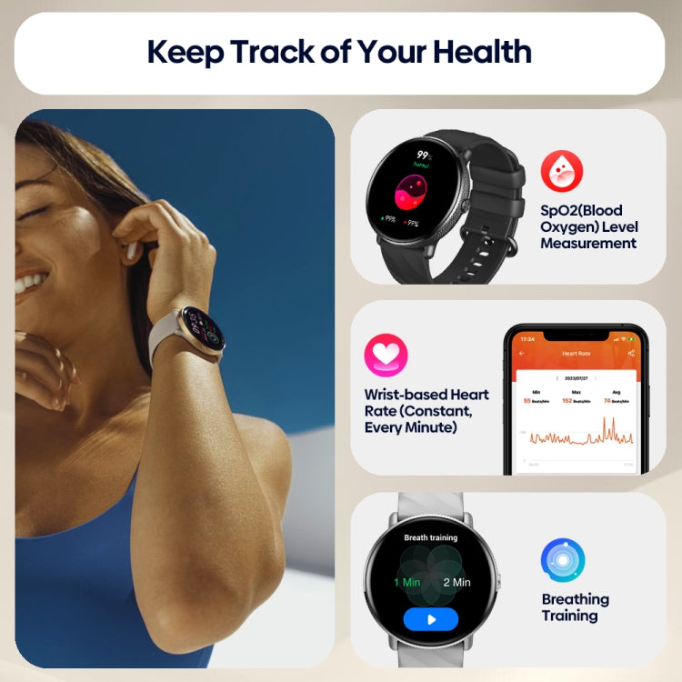 Zeblaze GTR 3 Pro 1.43 inch Screen Voice Calling Smart Watch, Support Heart Rate / Blood Pressure / Blood Oxygen(Black) - Smart Watches by Zeblaze | Online Shopping South Africa | PMC Jewellery