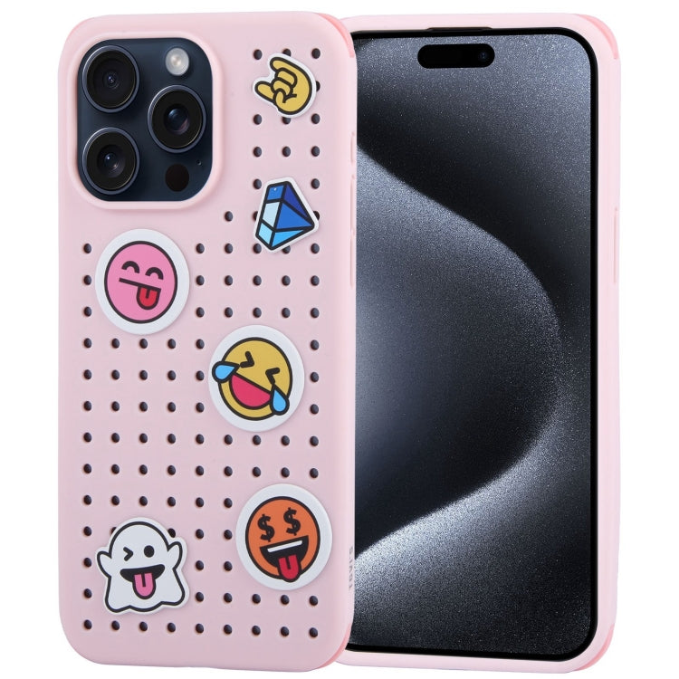 For iPhone 15 Pro Max TGVIS Cool Series Heat Dissipation Phone Case(Pink) - iPhone 15 Pro Max Cases by TGVIS | Online Shopping South Africa | PMC Jewellery | Buy Now Pay Later Mobicred