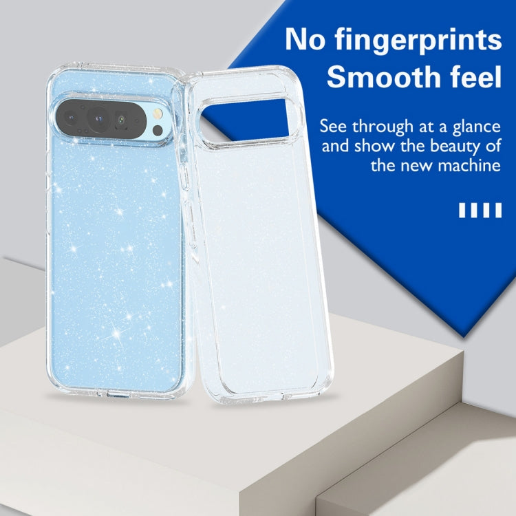 For ?Google Pixel 9 Pro Terminator Style Shockproof Phone Case(Glitter White) - Google Cases by PMC TechLife | Online Shopping South Africa | PMC TechLife | Buy Now Pay Later Mobicred