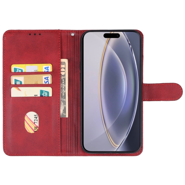 For iPhone 16 Pro Max Leather Phone Case(Red) - More iPhone Cases by PMC Jewellery | Online Shopping South Africa | PMC Jewellery