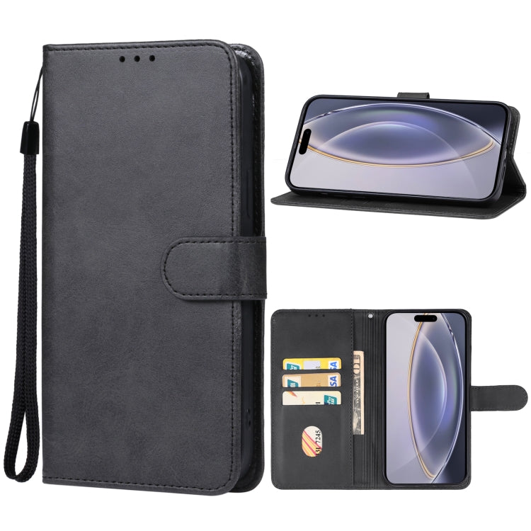 For iPhone 16 Pro Leather Phone Case(Black) - iPhone 16 Pro Cases by PMC Jewellery | Online Shopping South Africa | PMC Jewellery | Buy Now Pay Later Mobicred