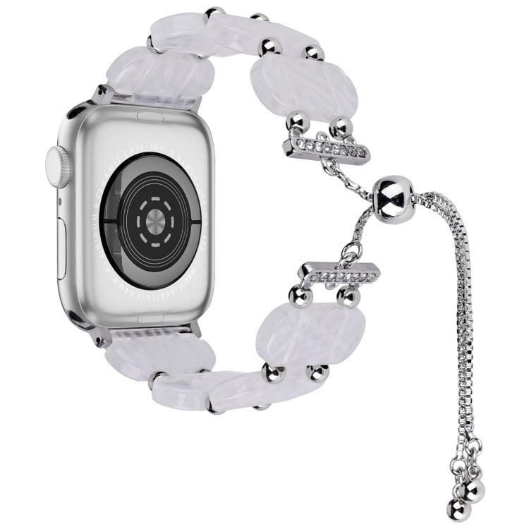 For Apple Watch Series 7 41mm Resin Retractable Chain Watch Band(Fluorescent) - free shipping - PMC TechLife - Order now!