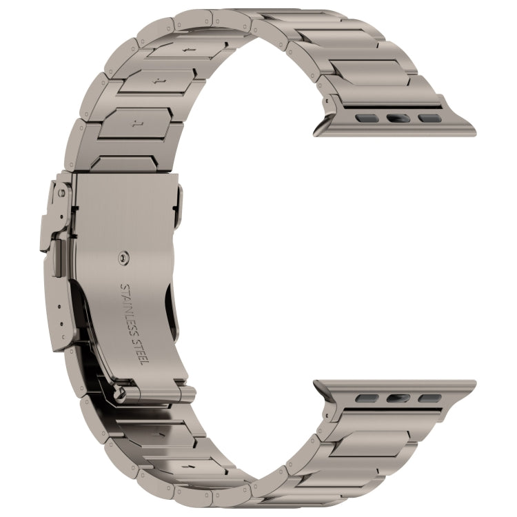 For Apple Watch Ultra 2 49mm I-Shaped Titanium Metal Watch Band(Titanium) - Watch Bands by PMC Jewellery | Online Shopping South Africa | PMC Jewellery