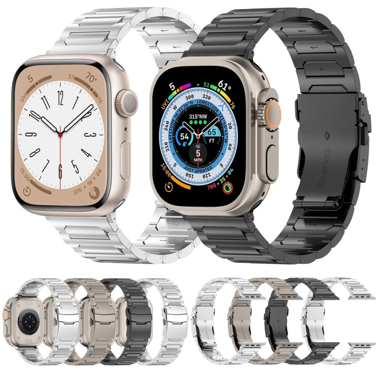 For Apple Watch Series 5 40mm I-Shaped Titanium Metal Watch Band(Titanium) - Watch Bands by PMC Jewellery | Online Shopping South Africa | PMC Jewellery