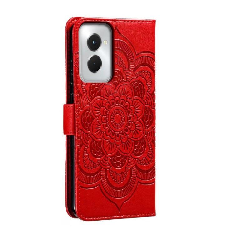 For Motorola Moto G Power 5G 2024 Sun Mandala Embossing Pattern Phone Leather Case(Red) - Motorola Cases by PMC Jewellery | Online Shopping South Africa | PMC Jewellery | Buy Now Pay Later Mobicred