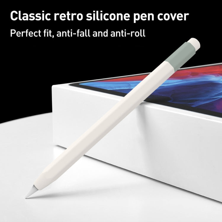 For Apple Pencil USB-C Pencil Style Liquid Silicone Stylus Case(White) - Pencil Accessories by PMC Jewellery | Online Shopping South Africa | PMC Jewellery | Buy Now Pay Later Mobicred