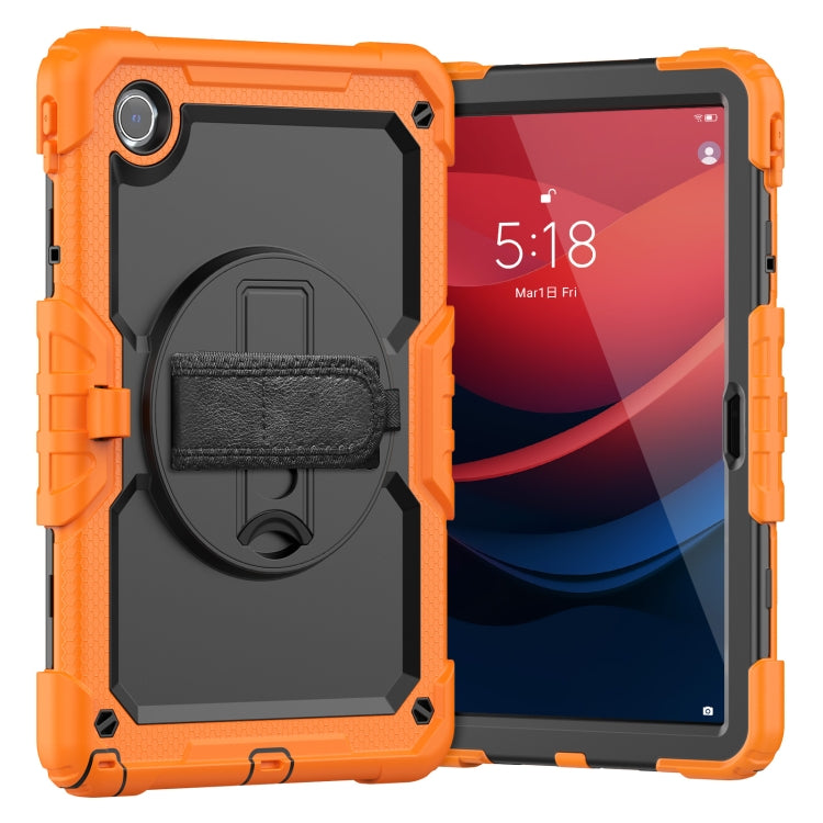 For Lenovo Tab M11 /Xiaoxin Pad 2024 Silicone Hybrid PC Tablet Case with Shoulder Strap(Orange) - Lenovo by PMC Jewellery | Online Shopping South Africa | PMC Jewellery | Buy Now Pay Later Mobicred