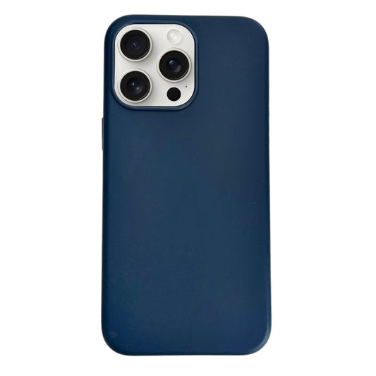 For iPhone 16 Pro Max Pure Color Leather Magsafe Magnetic Phone Case(Dark Blue) - iPhone 16 Pro Max Cases by PMC Jewellery | Online Shopping South Africa | PMC Jewellery | Buy Now Pay Later Mobicred