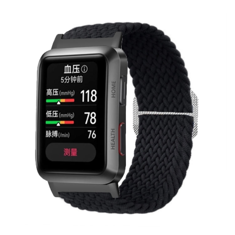 For Huawei Watch D Adjustable Woven Nylon Watch Band(Black) - Watch Bands by PMC TechLife | Online Shopping South Africa | PMC TechLife