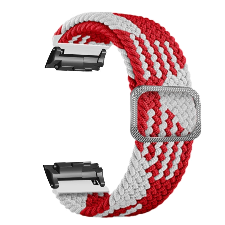 For Huawei Watch D Adjustable Woven Nylon Watch Band(Red White) - free shipping - PMC TechLife - Order now!