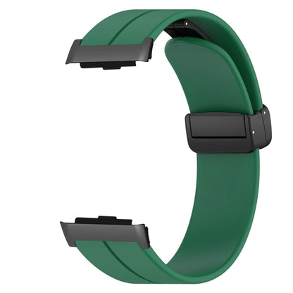 For Huawei Watch D Solid Color Folding Magnetic Buckle Silicone Watch Band(Army Green) - Watch Bands by PMC Jewellery | Online Shopping South Africa | PMC Jewellery