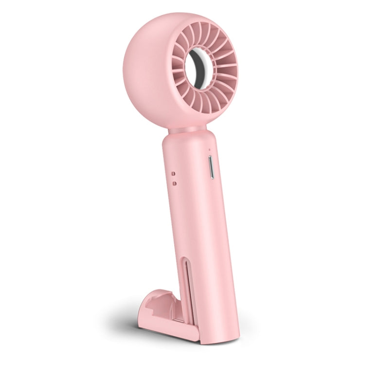 TGVIS Handheld & Invisible Stand Mini Electric Fan(Pink) - Electric Fans by TGVIS | Online Shopping South Africa | PMC Jewellery | Buy Now Pay Later Mobicred