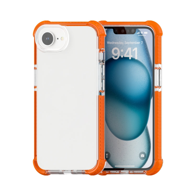 For iPhone SE 2024 Acrylic Full Coverage Shockproof Phone Case(Orange) - More iPhone Cases by PMC Jewellery | Online Shopping South Africa | PMC Jewellery | Buy Now Pay Later Mobicred