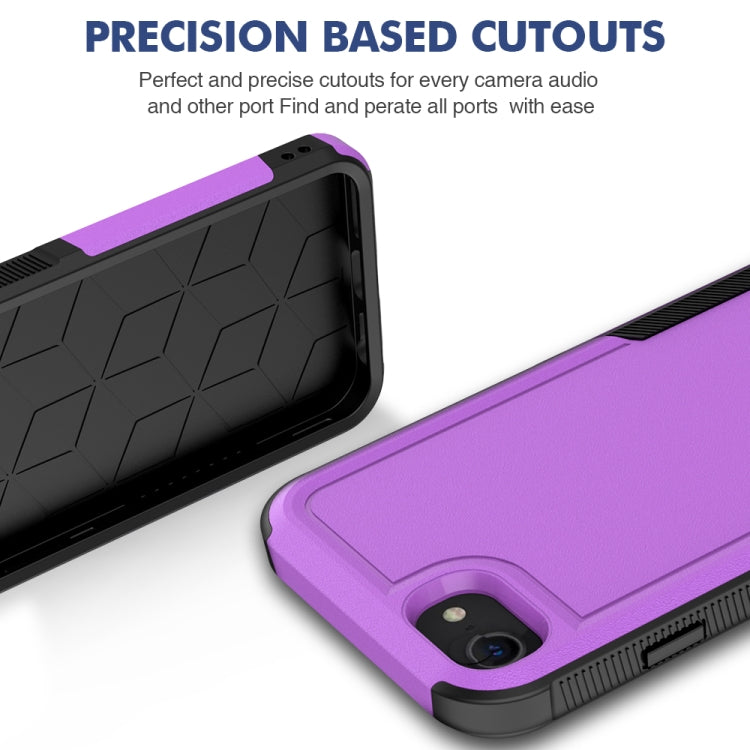 For iPhone SE 2022 / 2020 / 8 / 7 / 6 2 in 1 PC + TPU Phone Case(Purple) - iPhone SE 2022 / 2020 / 8 / 7 Cases by PMC Jewellery | Online Shopping South Africa | PMC Jewellery | Buy Now Pay Later Mobicred