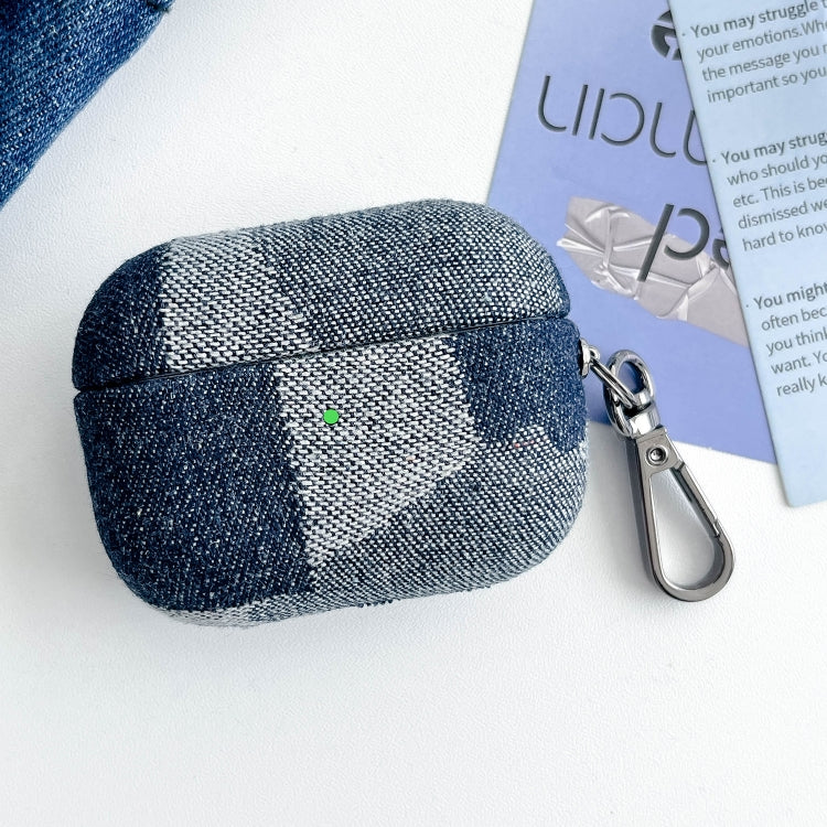 For AirPods 3 Stitching Denim Cloth Bluetooth Earphone Protective Case(Light Color Irregular) - For AirPods 3 by PMC Jewellery | Online Shopping South Africa | PMC Jewellery | Buy Now Pay Later Mobicred