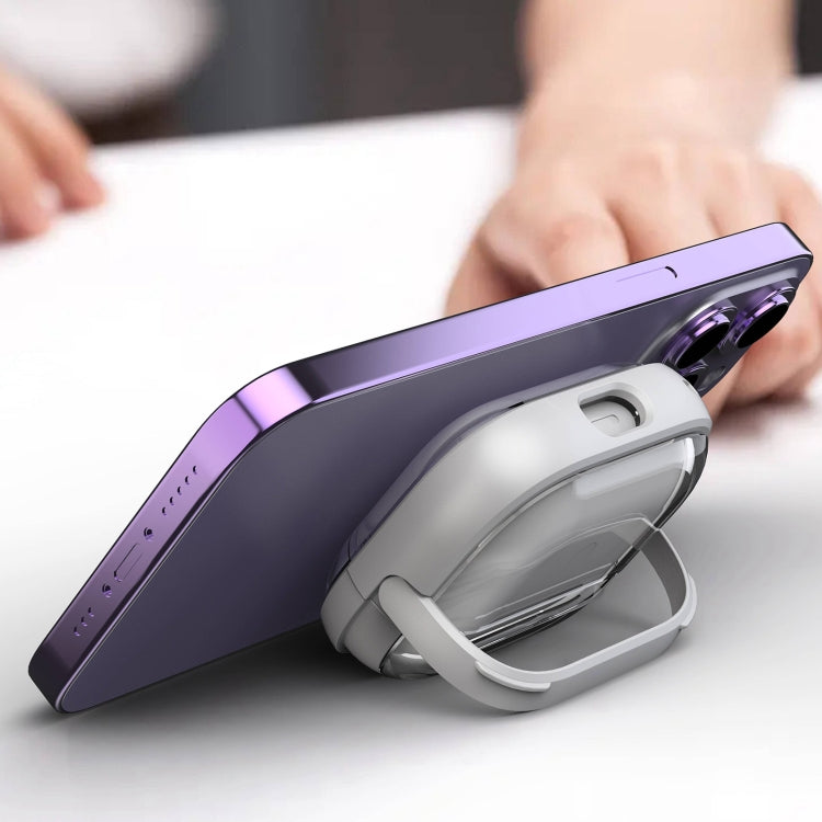 For AirPods Pro 1 TPU Hybrid PC Case with Holder(Purple) - For AirPods Pro by PMC Jewellery | Online Shopping South Africa | PMC Jewellery | Buy Now Pay Later Mobicred