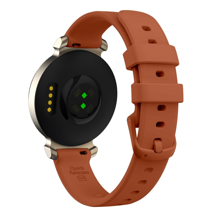 For Garmin Lily 2 Silicone Watch Band Wristband(Mocha Brown) - Watch Bands by PMC TechLife | Online Shopping South Africa | PMC TechLife | Buy Now Pay Later Mobicred