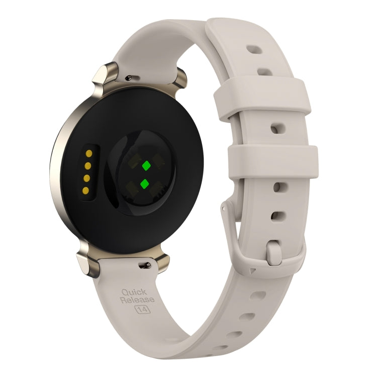 For Garmin Lily 2 Silicone Watch Band Wristband(Sand Gray) - Watch Bands by PMC TechLife | Online Shopping South Africa | PMC TechLife | Buy Now Pay Later Mobicred