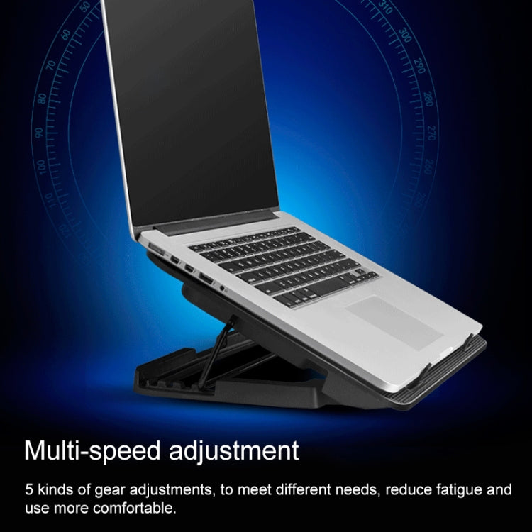 ICE COOREL Notebook Computer Base Speed Control Silent Six-fan Cooling Holder Cooling Rack, Style: Premium Edition(Lvory) - Laptop Stand by PMC Jewellery | Online Shopping South Africa | PMC Jewellery | Buy Now Pay Later Mobicred