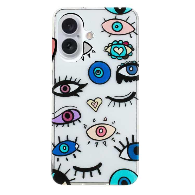 For iPhone 16 Plus Colorful Painting Pattern TPU Phone Case(Eye Monster) - iPhone 16 Plus Cases by PMC Jewellery | Online Shopping South Africa | PMC Jewellery | Buy Now Pay Later Mobicred