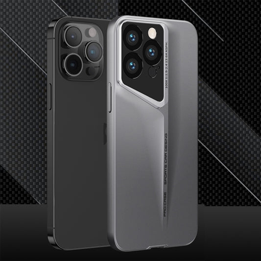 For iPhone 15 Pro Max GKK Blade Ultra-thin Full Coverage Phone Case(Grey) - iPhone 15 Pro Max Cases by GKK | Online Shopping South Africa | PMC Jewellery | Buy Now Pay Later Mobicred