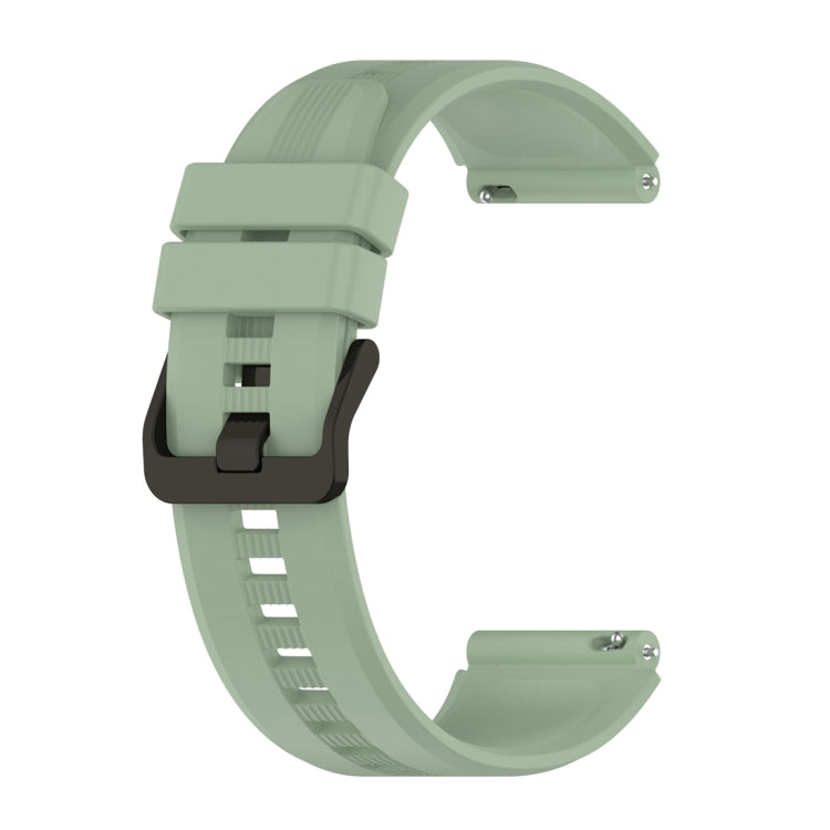 For Honor Watch GS 4 Striped Stainless Steel Buckle Silicone Watch Band(Green) - Watch Bands by PMC Jewellery | Online Shopping South Africa | PMC Jewellery