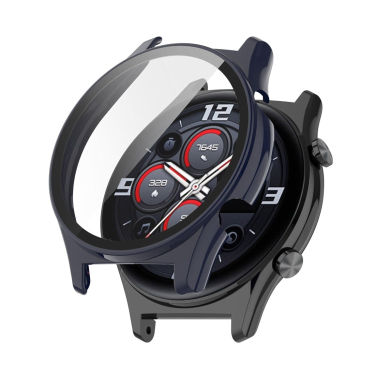 For Honor Watch GS 4 PC + Tempered Film Integrated Watch Protective Case(Ink Blue) - Watch Cases by PMC TechLife | Online Shopping South Africa | PMC TechLife