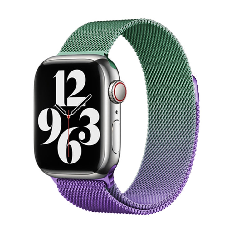 For Apple Watch SE 2023 44mm Milan Gradient Loop Magnetic Buckle Watch Band(Violet Orchid) - Watch Bands by PMC Jewellery | Online Shopping South Africa | PMC Jewellery