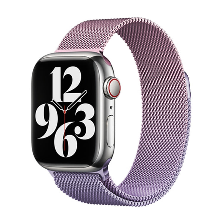 For Apple Watch Ultra 49mm Milan Gradient Loop Magnetic Buckle Watch Band(Pink Lavender) - Watch Bands by PMC Jewellery | Online Shopping South Africa | PMC Jewellery