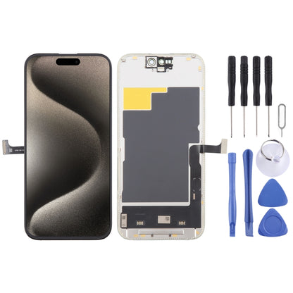 For iPhone 15 Pro Soft DD OLED LCD Screen with Digitizer Full Assembly, Remove IC Need Professional Repair - LCD Related Parts by PMC Jewellery | Online Shopping South Africa | PMC Jewellery | Buy Now Pay Later Mobicred