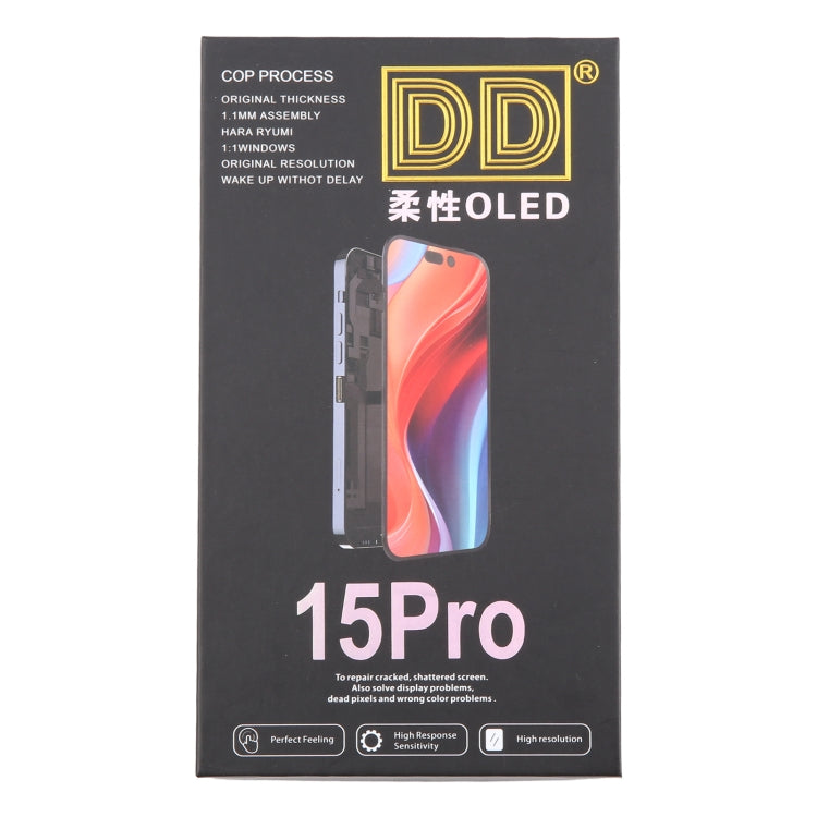 For iPhone 15 Pro Soft DD OLED LCD Screen with Digitizer Full Assembly, Remove IC Need Professional Repair - LCD Related Parts by PMC Jewellery | Online Shopping South Africa | PMC Jewellery | Buy Now Pay Later Mobicred