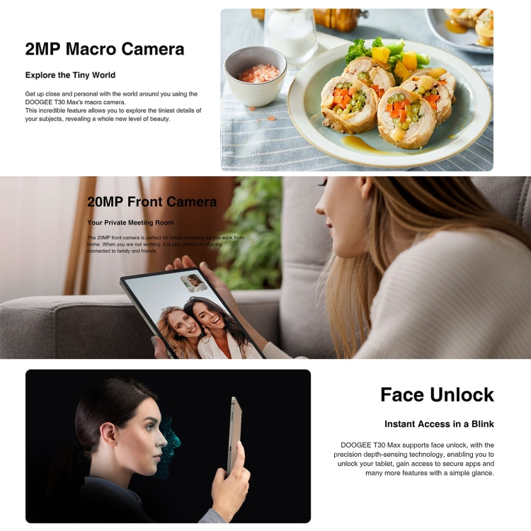 [HK Warehouse] DOOGEE T30 Max Tablet PC 12.4 inch, 8GB+512GB, Android 14 MediaTek Helio G99 Octa Core, Global Version with Google Play, EU Plug(Black) - Other by DOOGEE | Online Shopping South Africa | PMC Jewellery