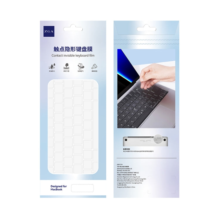 For MacBook Pro 14.2 inch 2021 ZGA Contact Invisible TPU Keyboard Protective Film - Keyboard Protector by ZGA | Online Shopping South Africa | PMC Jewellery | Buy Now Pay Later Mobicred