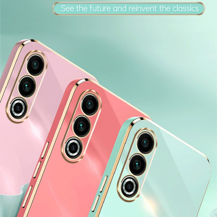 For Meizu 20 5G XINLI Straight Edge 6D Electroplate TPU Phone Case(Mint Green) - Meizu by XINLI | Online Shopping South Africa | PMC Jewellery | Buy Now Pay Later Mobicred