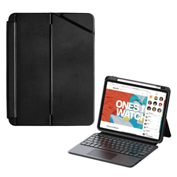 For iPad Pro 11 ZGA K01 Wireless Bluetooth Magnetic Keyboard Tablet Leather Case(Black) - For iPad Pro by ZGA | Online Shopping South Africa | PMC Jewellery | Buy Now Pay Later Mobicred