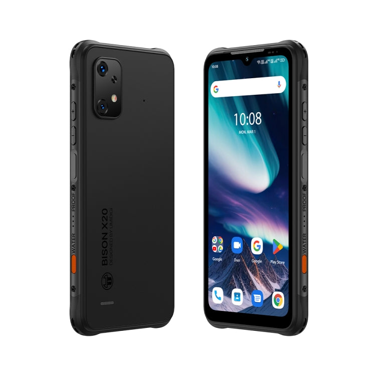 [HK Warehouse] UMIDIGI BISON X20, 6GB+128GB , Face ID & Side Fingerprint Identification, 6.53 inch Android 13 MediaTek Helio P60 Octa Core, Network: 4G(Graphite Black) - UMIDIGI by UMIDIGI | Online Shopping South Africa | PMC Jewellery