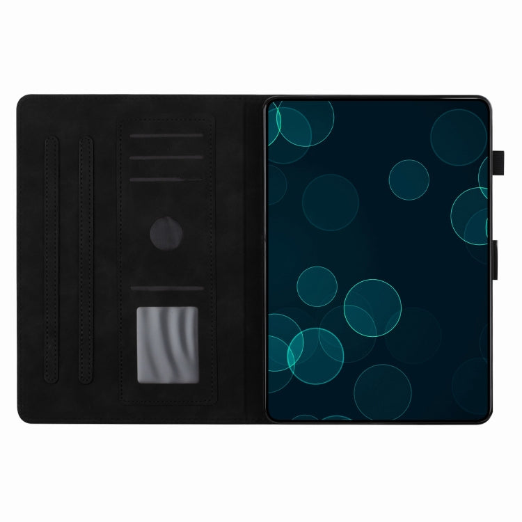 For iPad Pro 11 2024 Coconut Tree Embossed Smart Leather Tablet Case(Black) - iPad Pro 11 2024 Cases by PMC Jewellery | Online Shopping South Africa | PMC Jewellery | Buy Now Pay Later Mobicred