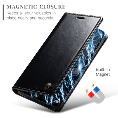 For Xiaomi Redmi Note 13 Pro 5G CaseMe 003 Crazy Horse Texture Flip Leather Phone Case(Black) - Xiaomi Cases by CaseMe | Online Shopping South Africa | PMC Jewellery | Buy Now Pay Later Mobicred