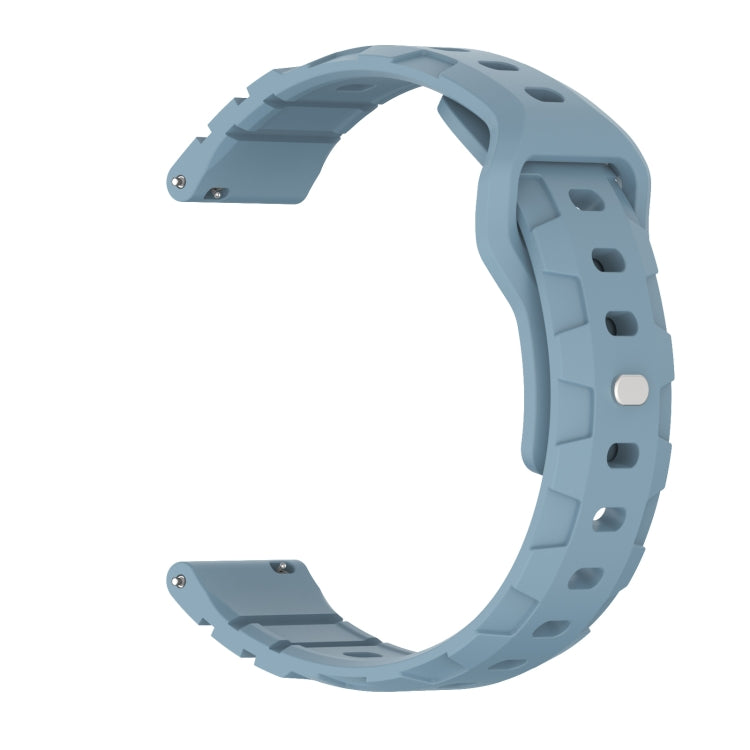 22mm Armor Silicone Watch Band(Rock Blue) - 22mm Bands by PMC TechLife | Online Shopping South Africa | PMC TechLife