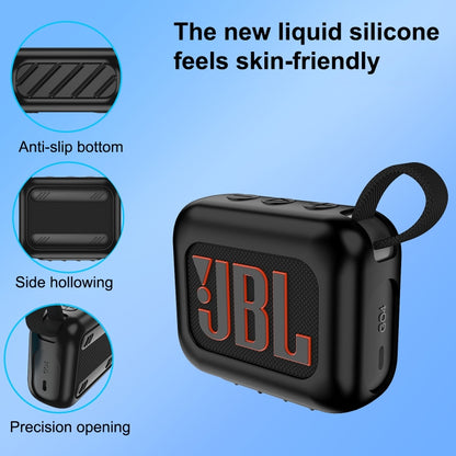 For JBL Go 4 Wireless Bluetooth Speaker Silicone Protective Case(White) - Protective Case by PMC Jewellery | Online Shopping South Africa | PMC Jewellery