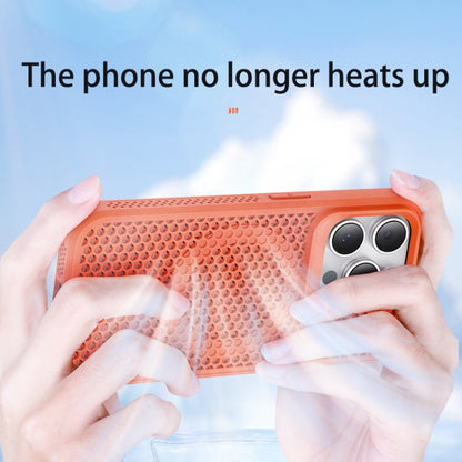 For iPhone 16 Pro MagSafe Magnetic Heat Dissipation Phone Case(Orange) - iPhone 16 Pro Cases by PMC Jewellery | Online Shopping South Africa | PMC Jewellery | Buy Now Pay Later Mobicred