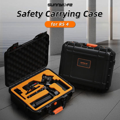 For DJI RS 4 Sunnylife Safety Carrying Case Waterproof Hard Case Box(Black) - Backpacks & Bags by Sunnylife | Online Shopping South Africa | PMC Jewellery | Buy Now Pay Later Mobicred