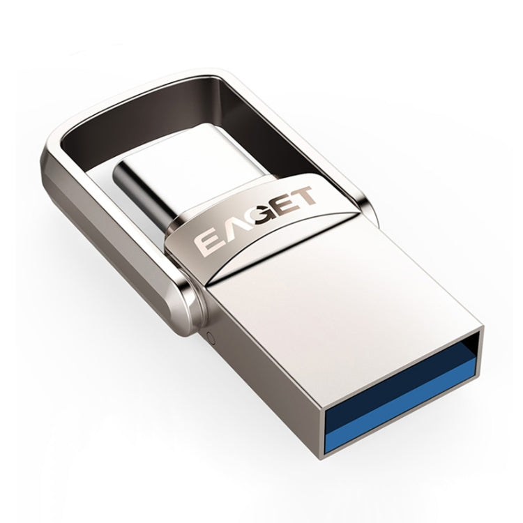 EAGET 32G USB 3.1 + USB-C Interface Metal Twister Flash U Disk, Standard - USB Flash Drives by PMC Jewellery | Online Shopping South Africa | PMC Jewellery | Buy Now Pay Later Mobicred